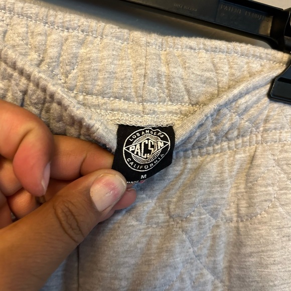 PacSun pants - light heather gray “Easy Quilted Joggers” sweatpants - Picture 11 of 11